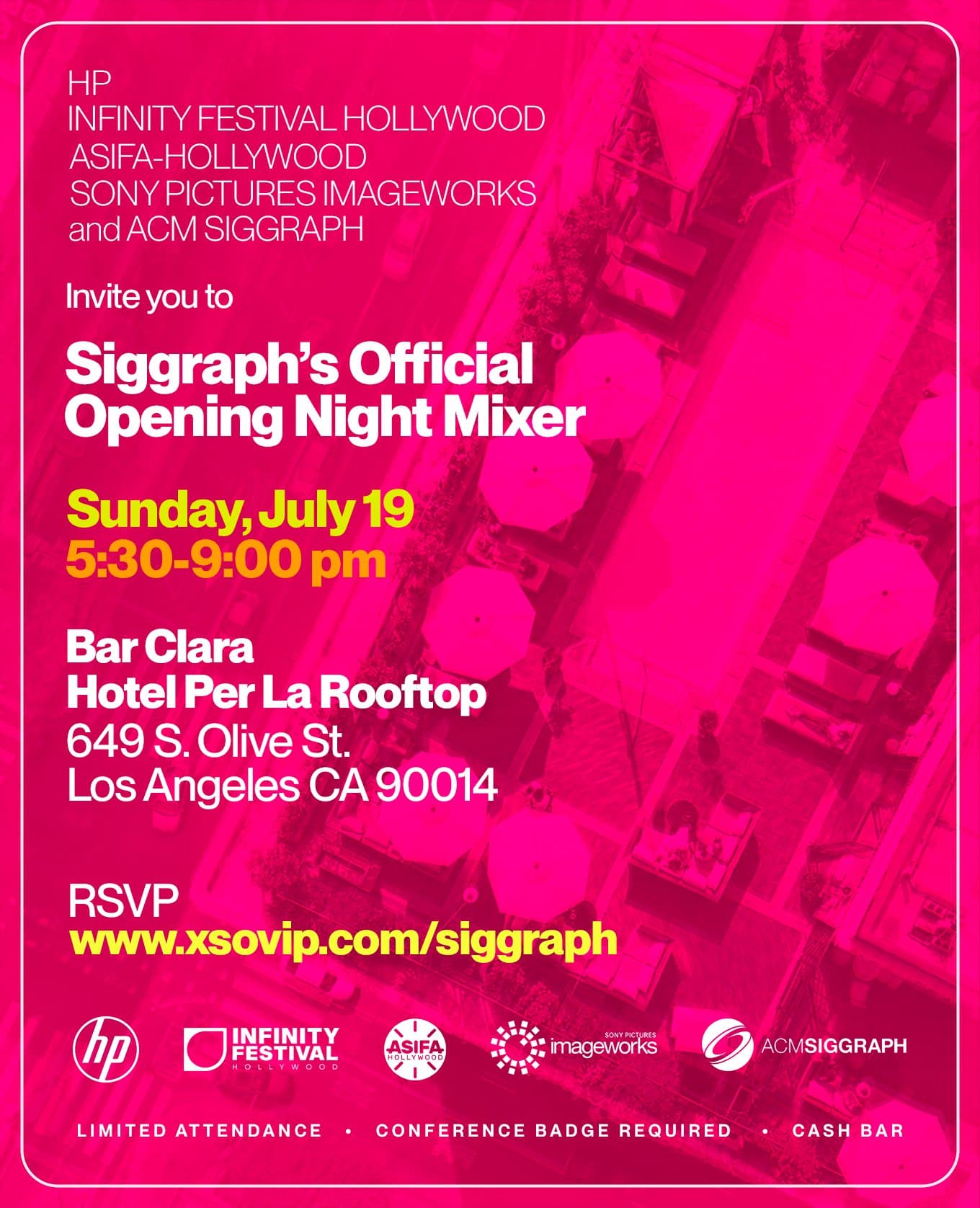 SIGGRAPH’s Opening Night Mixer - SIGGRAPH Art Party
